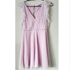 Gianni Bini Dress size Small Lace overlay sleeveless lavender purple